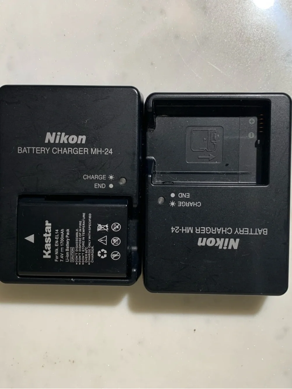 Nikon Black DSLR Camera with Two Zoom Lenses and Accessories